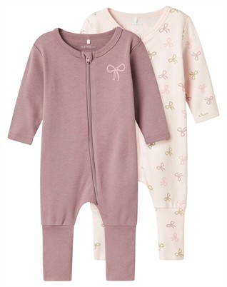 Schlafanzug Zip Pink - 2 Stk